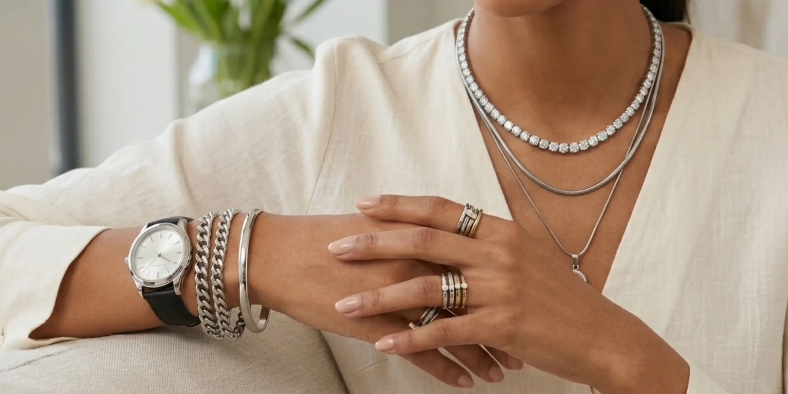 stainless jewelry tennis bracelet cartier